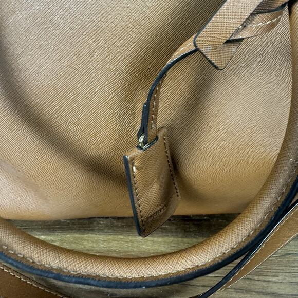 Michael Kors MK Hamilton Leather Tote Shoulder Bag Brown Large - Picture 11 of 11